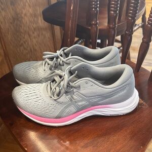 ASICS Women's Athletic Shoes in Gray and Pink
